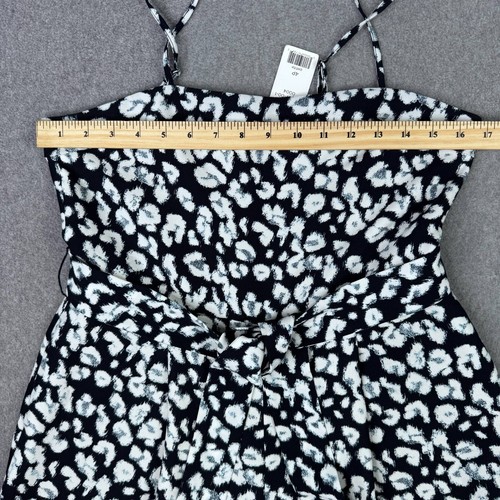 Banana Republic Cropped Wide Leg Jumpsuit Damen Größe 4P Quadratischer Ausschnitt Gürtel - Bild 8 von 10