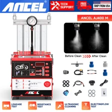 ANCEL AJ400 Motorcycle 4-Cylinder Fuel Nozzle Injector Cleaning&Testing Machine