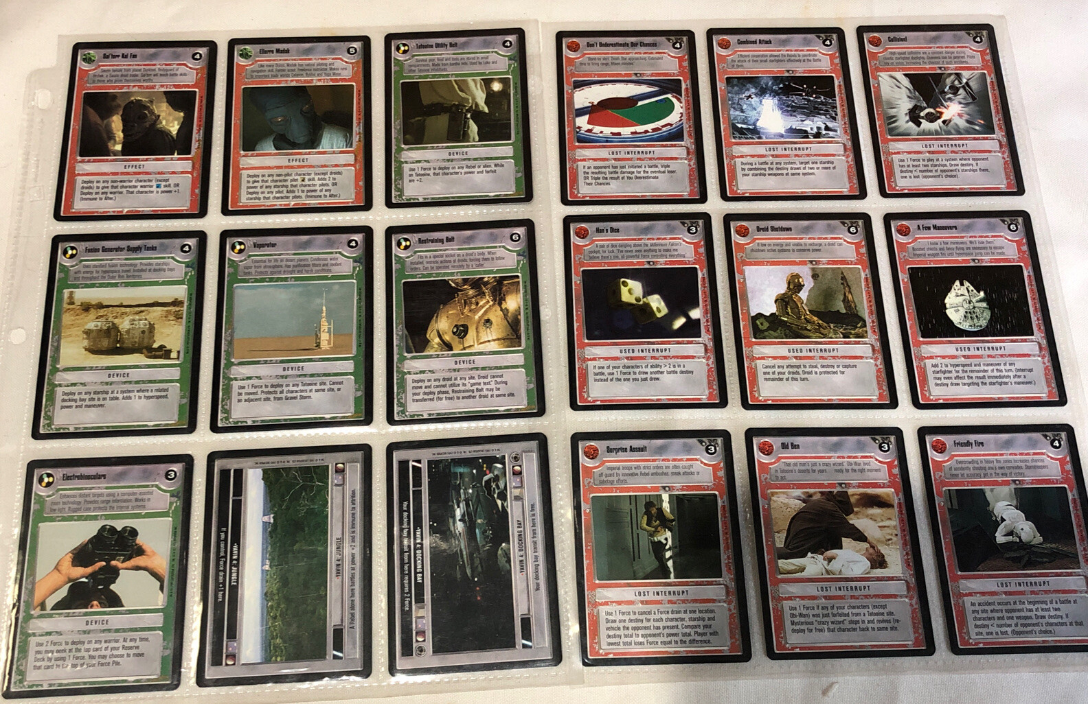 1995 Star Wars CCG Cards A Collector's A lot Of (210) Card See Picture