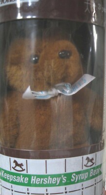 Genuine Keepsake Hershey's Syrup Bear in  Can - Teddy Bear Horsman 1998 Unopened