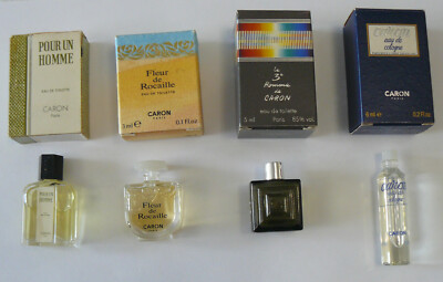 Lot de  4 miniatures Parfum de Caron