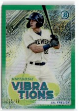 2022 Bowman Virtuosic Vibrations Green Refractor Sal Frelick 25/99 #VV-14