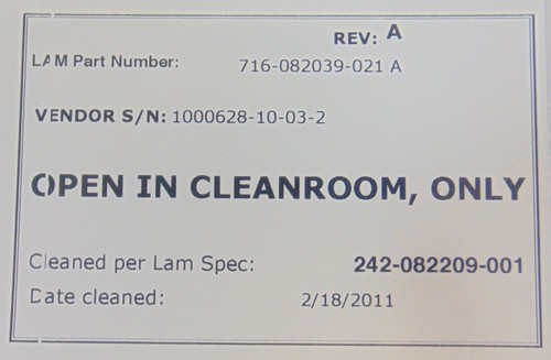 LAM Research 716-082039-021 *new surplus, 90 day warranty* - Afbeelding 2 van 6