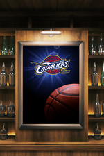 Cleveland Cavaliers Wall Art Print NBA Gift Man Cave POSTER CANVAS
