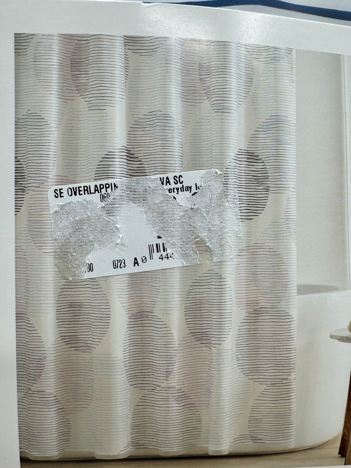 Shower Curtain Simply Essential Overlapping Circles PEVA 72 In X 72 In