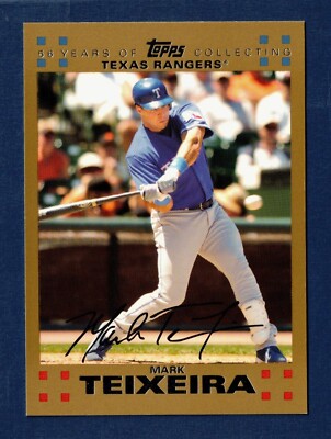 2007 Topps ''Gold'' Mark Teixeira #440 Texas Rangers NM/MT+ /2007