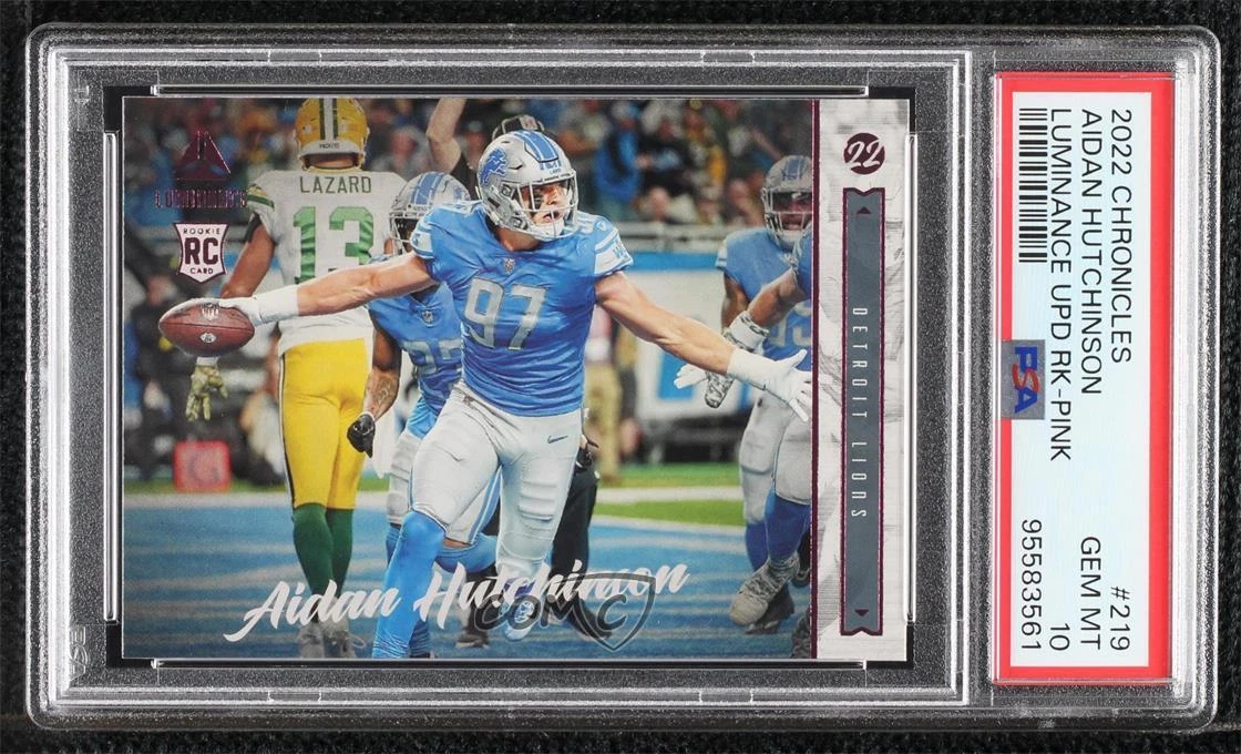 Aidan Hutchinson Panini Chronicles Luminance Update Rookies #219 Pink