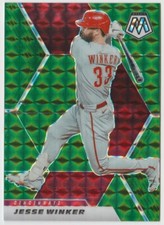 2021 Panini Mosaic Prizm Green #67 Jesse Winker