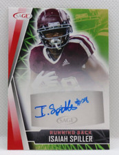 2022 SAGE Low Series Auto Red Isaiah Spiller #A-IS Rookie Auto RC Football Tide