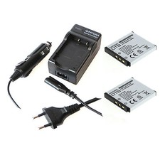 2x Akku Ersatzakku und Ladegerät für Kodak EasyShare V550 V570 V610 V705