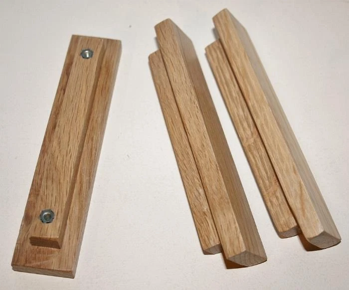 Wooden Door Handles in Solid Oak | Bar Handles for Cupboards Cabinets & Drawers - Image 2 of 4