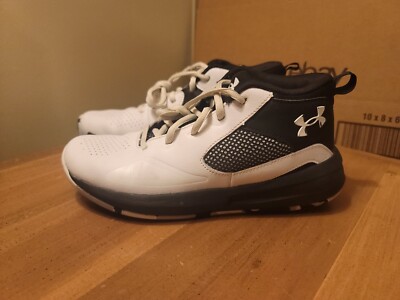 Under Armour Boys Lockdown 5 3023533-001 Black Basketball Shoes Sneakers Size 6Y