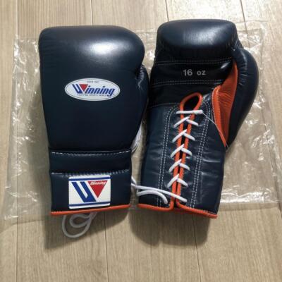 Winning Boxing Gloves CO-MS-600 Professional Type 16 oz Navy