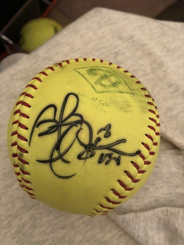 Cat Osterman Signed - Autographed Official Game Used NPF Softball Team USA