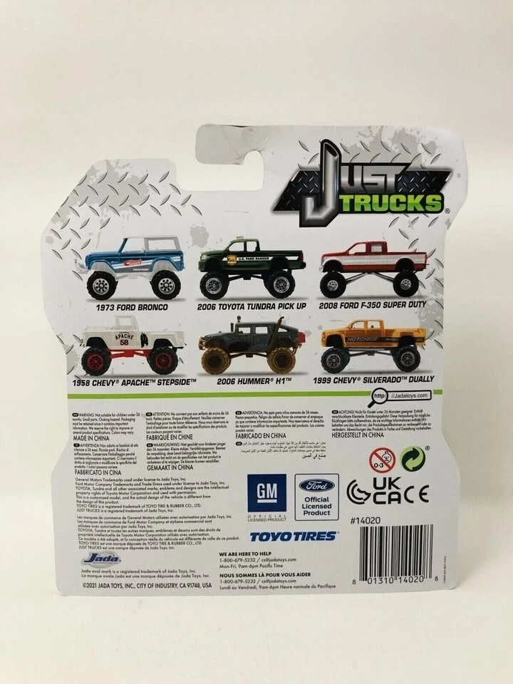 NUEVO JADA 1:64 JUST TRUCKS BLANCO '58 1958 CHEVY CHEVROLET APACHE STEPSIDE Foto 3 de 3