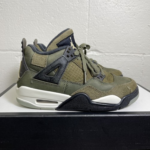 Nike Air Jordan 4 Retro Shoes Youth Size 3.5Y SE Craft Sneaker FB9929