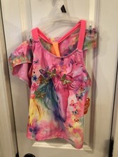 Wonder Nation Girls Unicorn Tankini Swimsuit with UPF 50 2XL SKU WR