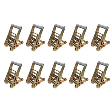 10 Pack 2" Short Handle Tie Down Ratchet Buckle for Tow Dolly Car Hauler Flatbed