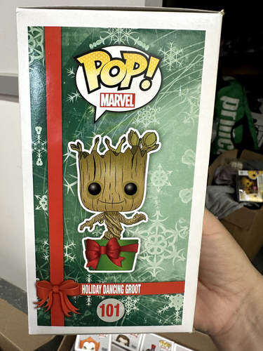 Funko POP! Guardians of the Galaxy HOLIDAY DANCING GROOT 101 Hot Topic Exclusive - Picture 5 of 7