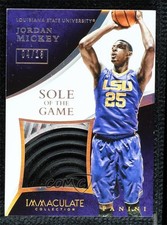 2015 Panini Immaculate Collegiate Sole of the Game 4/13 Jordan Mickey #29 3hd