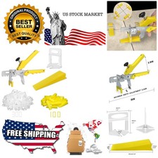 Tile Leveling System with Tile Plier - 300-Piece Tile Spacers Clips and 100-P...