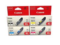 4X Original Canon CLI-551XL TINTENPATRONEN- Pixma Ip7250 Ip8750 MG5450 Multipack