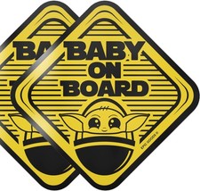 Baby On Board Stickers 2-Pack Baby On Board Signs  Baby Gift Set - Child Safe
