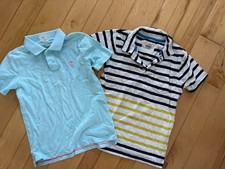 Mini Boden Crew Cuts Boys Short Sleeve Polo Shirts Size 8 Years Lot Of 2 Summer