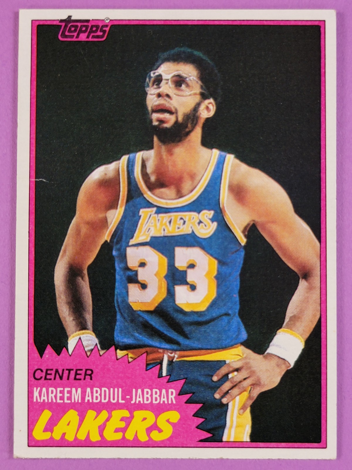 Kareem Abdul-Jabbar 1981-82 Topps #20 Los Angeles Lakers
