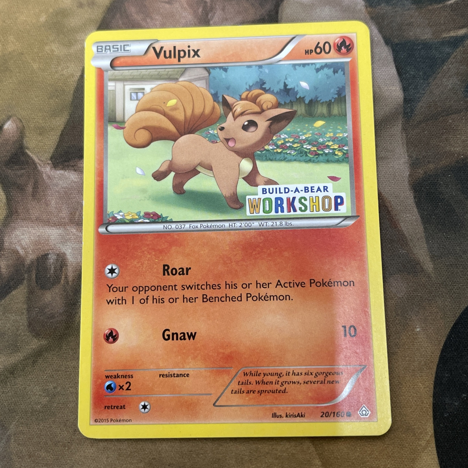 Lightly Played Vulpix - 20/160 - Build-a-Bear Promo Pokemon Miscellaneous Promos