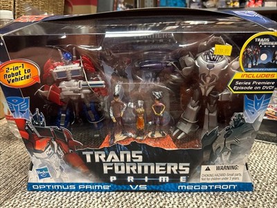 Hasbro Transformers Prime Optimus vs Megatron First Edition Figure Pack with DVD
