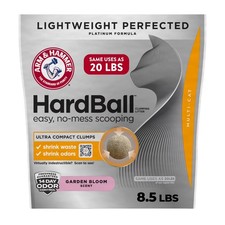 ARM  HAMMER Hardball Clumping Cat Litter, Lightweight Platinum, 8.5 lb