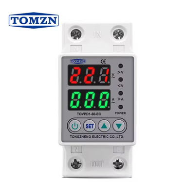 TOMZN Din Rail 60A 230V Adjustable Over Voltage and Under Voltage Protective