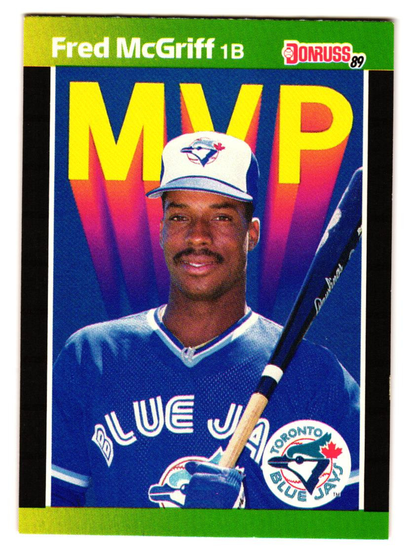 1989 Donruss - MVP Fred McGriff #BC-16 Toronto Blue Jays HOF