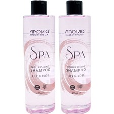 Anovia Spa Nourishing Shampoo Lily & Rose 2 x 415ml 6.37 per litre