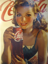 Retro Blechschild   COCA COLA       30 x 20 cm Metallschild