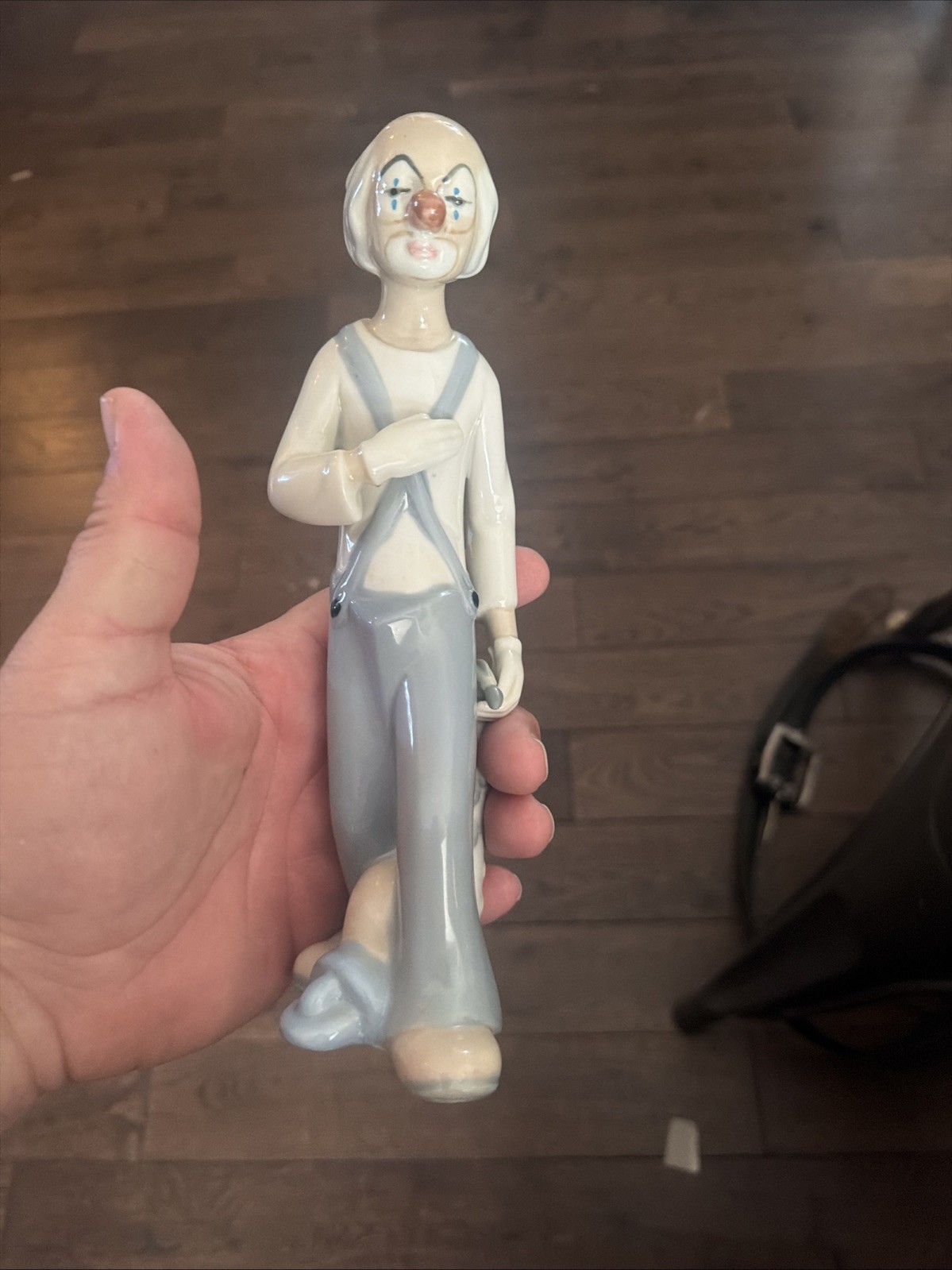 Vintage Cascades Made in Spain Porcelain Clown Figurine Figure Cascade