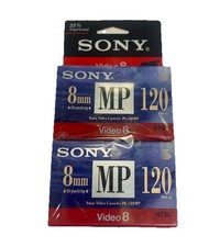 Sony 8mm Video Cassette P6-120 MP NTSC for Hi8 Camcorders 2 Pack