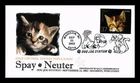 DR JIM STAMPS US COVER SPAY NEUTER PETS KITTEN FIRST DAY ISSUE PICTORIAL CANCEL
