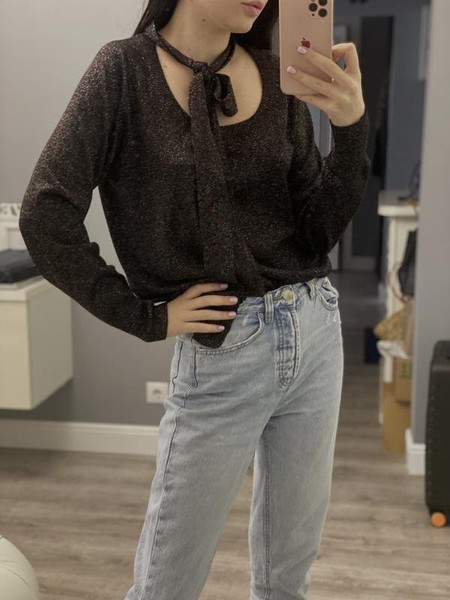 Women French Connection Sweater Black 40 / L / 48