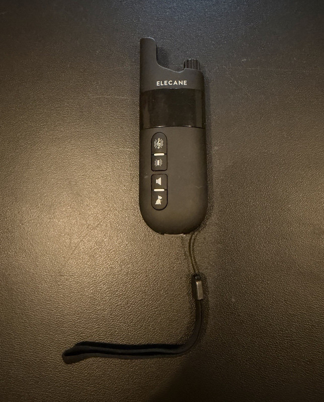 ELECANE Ultrasonic Dog Training Remote Handheld Device w/ Wrist Strap Black