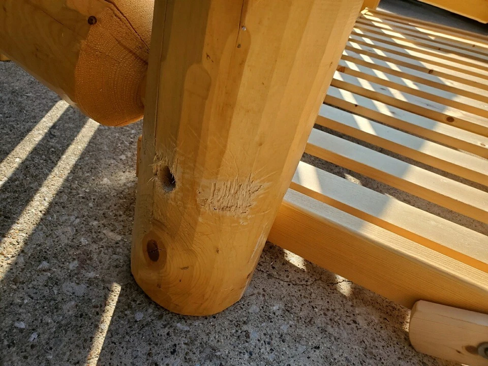 Futón de troncos para muebles vikingos garantía de por vida Foto 4 de 4