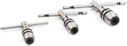 ® T-Handle Tap Wrench Set – 3 Pieces | Solid Collect Jaws For Tapping & Reami... - Picture 3 of 5