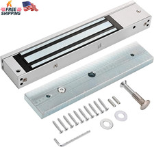 Electric Magnetic Lock 280KG/600LBS Force, 12V NC Mode, Access Control for Metal