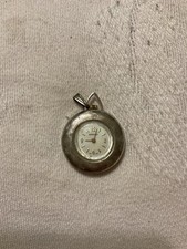 Vintage Ladies Bradley Silver Pocket Watch Needs Service