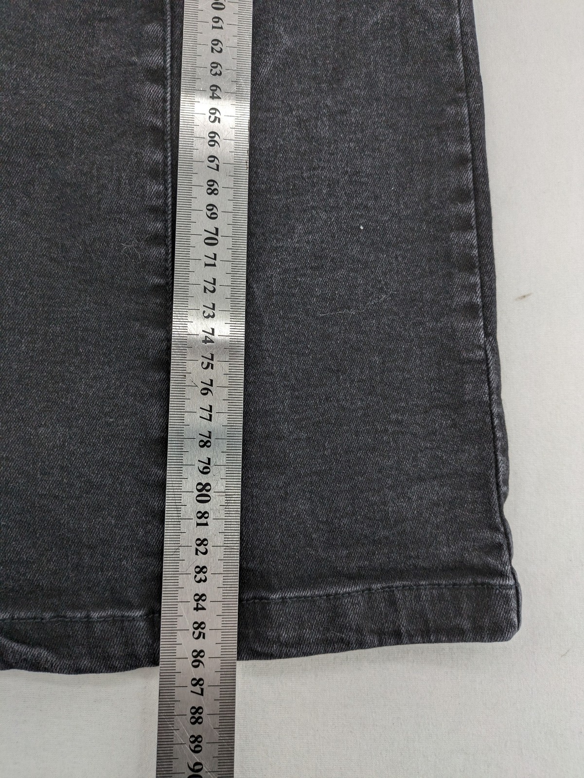 MNG Denim Damen Jeanskleid Größe S Washed Schwarz Knopfleiste Mini Stretch image 10