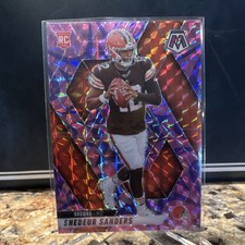 2025 Panini Mosaic - Rookies Shedeur Sanders #302 Camo Pink Mosaic Prizm (RC)