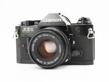 EXC 5 Canon AE-1 Program Black Film Camera New FD 50mm F1.8 from Japan