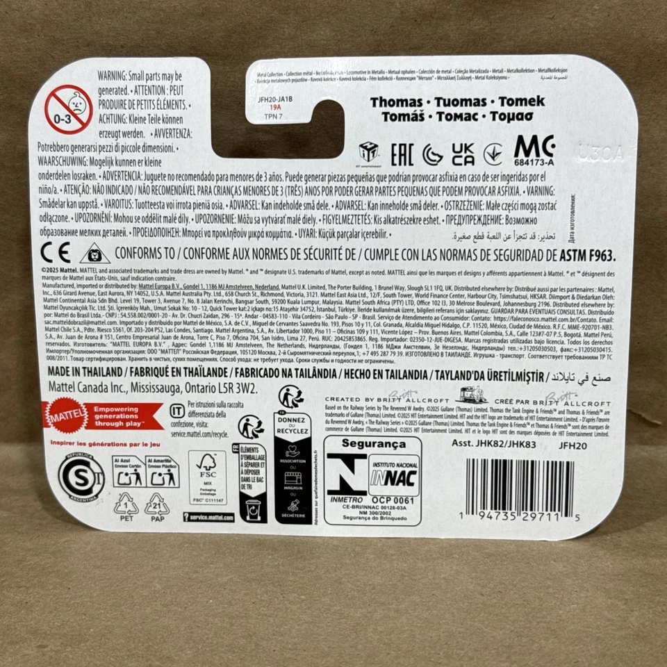 Fisher-Price Thomas The Tank Engine Metal Collection 80th Storybook Train Raro Foto 3 de 3