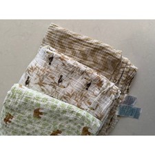 Aden  Anais Essentials Cotton Muslin Swaddle Blankets 3 Pack Elephant Toucan